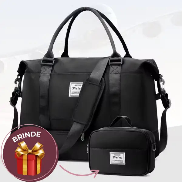 Bolsa-Mala com Bolsos Multifuncionais + BRINDE